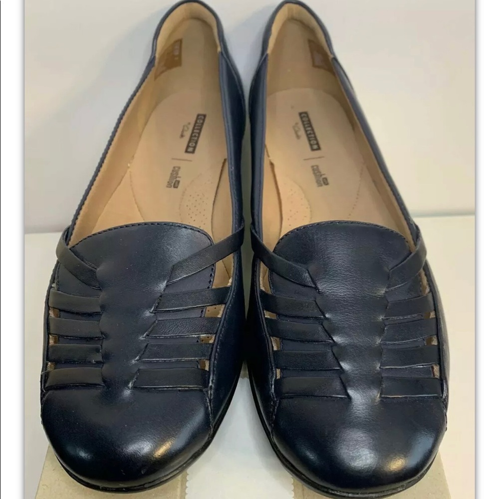 Brand New Clarks Gracelin Gemma Navy Marine Flats